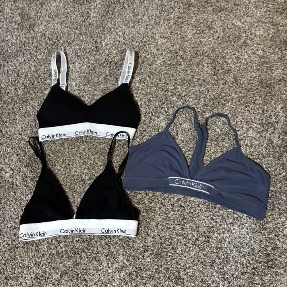 3X Calvin Klein bras